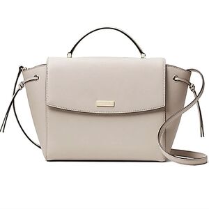 NEW Kate Spade Laurel Way Lilah Satchel Crossbody Almondine